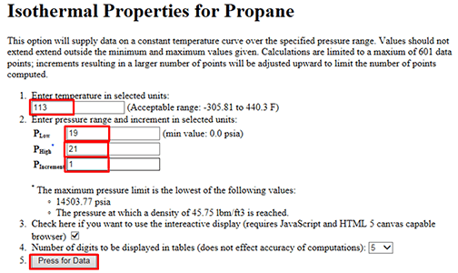 Isothermal Properties 