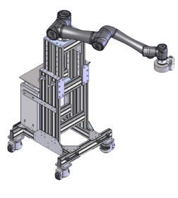 MOBILE ROBOT STAND, ADJUSTABLE HEIGHT FOR TM 5-700/900 SERIES STAND