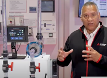 Mitsubishi Electric FR-F800 series VFD with their GOT2000 HMI