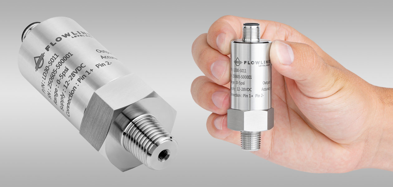 DeltaSpan? LD30 External General Purpose Pressure Liquid Level Sensor Transmitter from Flowline