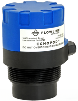 EchoPod? UG01 & UG03 Reflective Ultrasonic Multi-Function Liquid Level Sensor Transmitter from Flowline