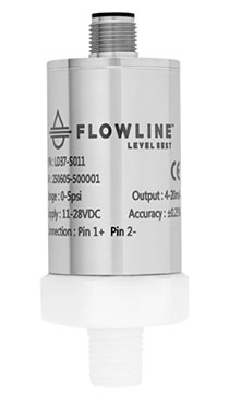 DeltaSpan? LD37 External Anti-Corrosion Pressure Liquid Level Sensor Transmitter from Flowline