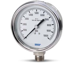 Bourdon Tube Pressure Gauges Models 232.54 and 233.54 from WIKA