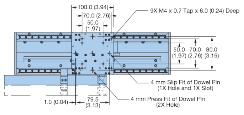 mSR100 Basic Dimensions