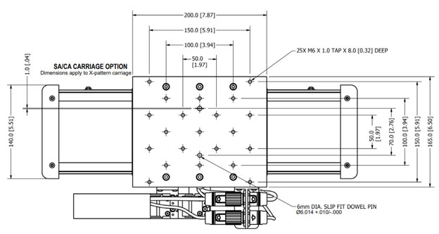 XLM Series Linear Motor Stages XLM125 Specifications