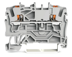 Rail-Mount Terminal Blocks with Push-Buttons from WAGO