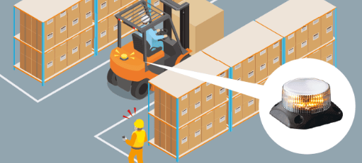 Safety measures in logistics warehouses